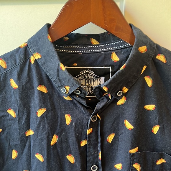 Five Points Taco Tuesday Short Sleeve Button Down - Picture 2 of 4